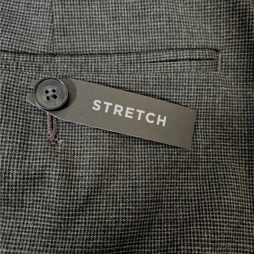 Shaquille O'Neal XLG Mens 50W x 32L Charcoal Grey Stretch Dress Pants NEW
